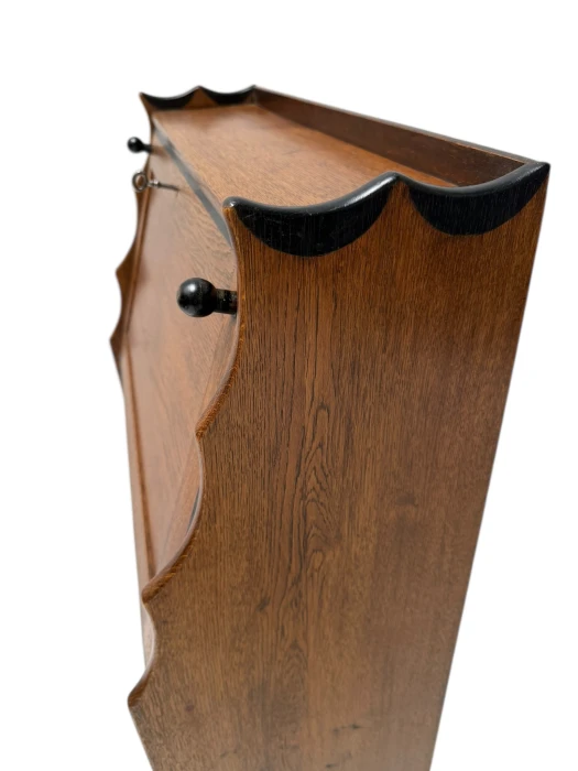 Art Deco Amsterdamse School Drop-Leaf Desk by Willem Penaat for Metz & Co.